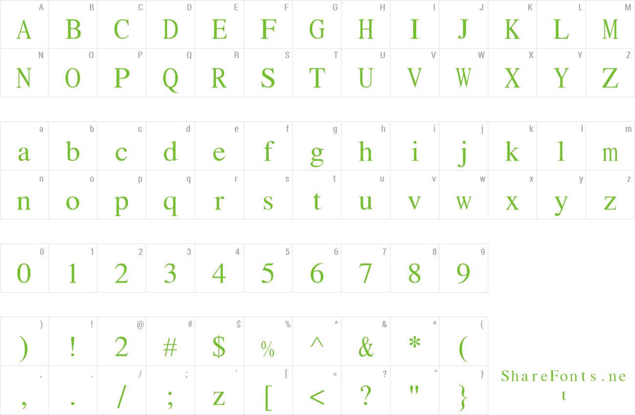 Font Pravda Fixed Pitch preview